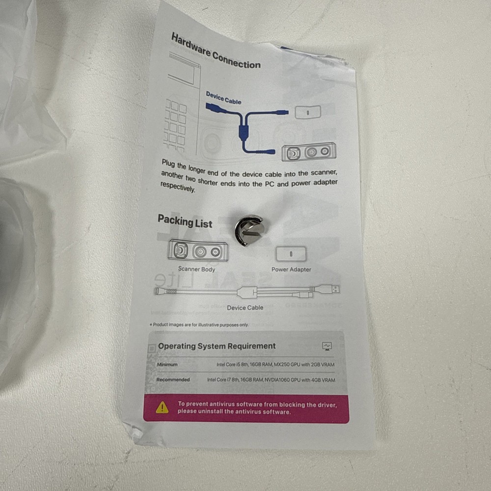 3DMAKERPRO Seal 3D Scanner (Seal Version, not the Seal Lite Version)