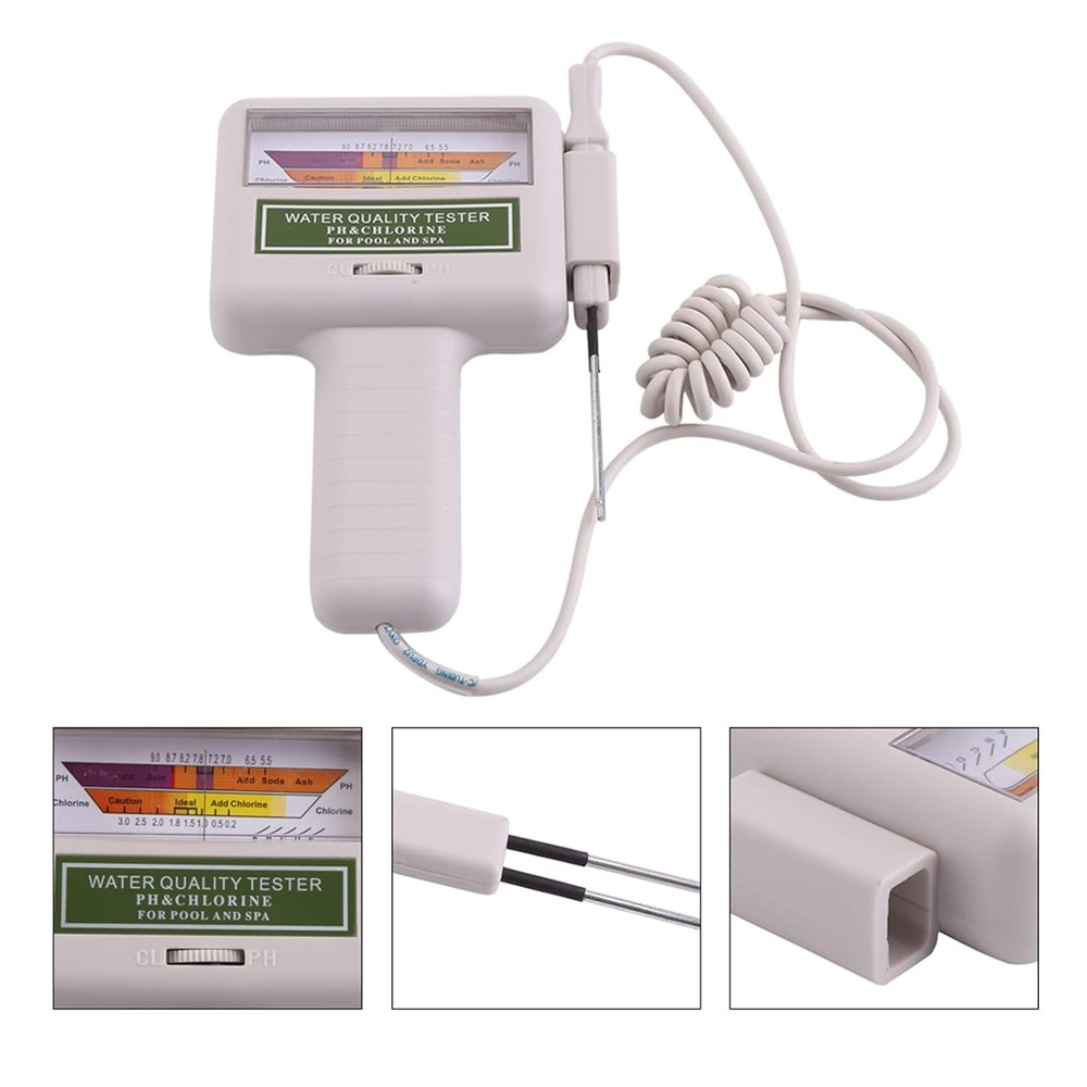 CL/CO₂ Digital Reader – 2-in-1 Water Tester, Portable Pool & Spa Tool