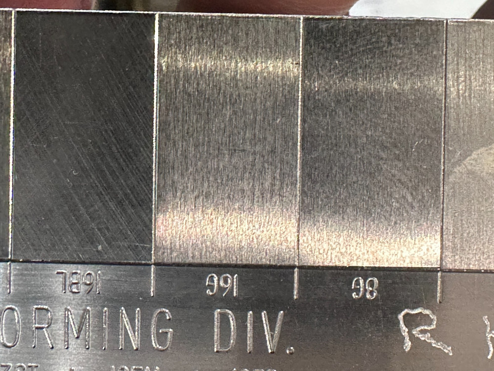 GAR S-22 Microfinish Comparator Plate, Case, Instructions