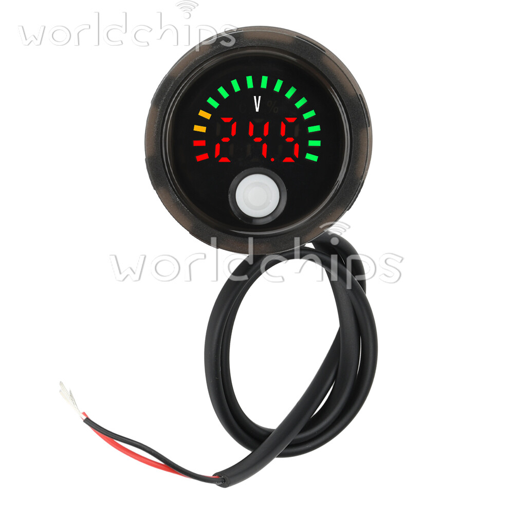 DC7-100V Waterproof Voltmeter LED Digital Voltage Power Indicator + Anti-Reverse