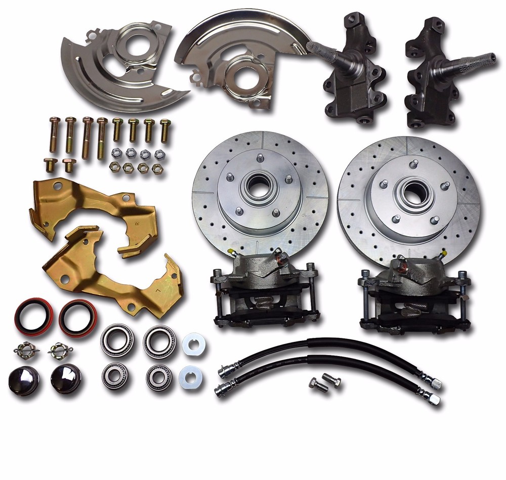 1967 1968 1969 Camaro Firebird front disc brake conversion 2" drop spindles