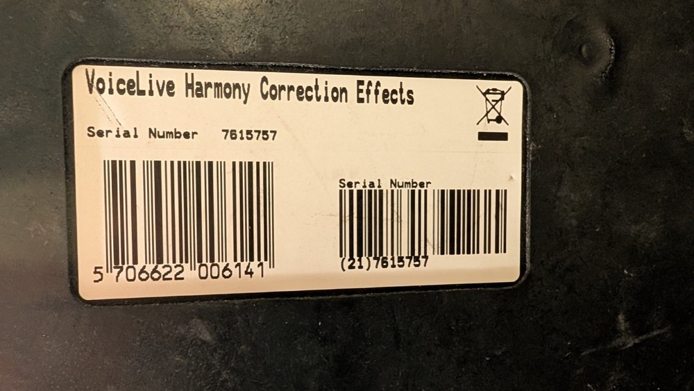 VoiceLive Harmony Correction Effects Vocal Processor