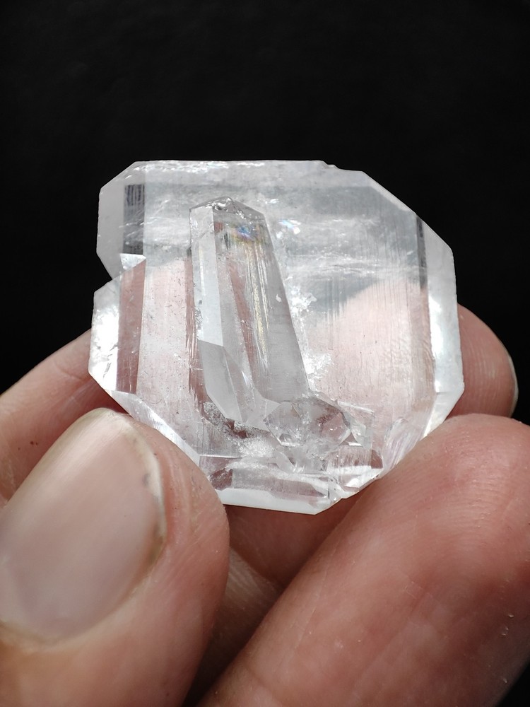 Faden Quartz DT Transparent Crystal Has Good Luster & Nice Termination