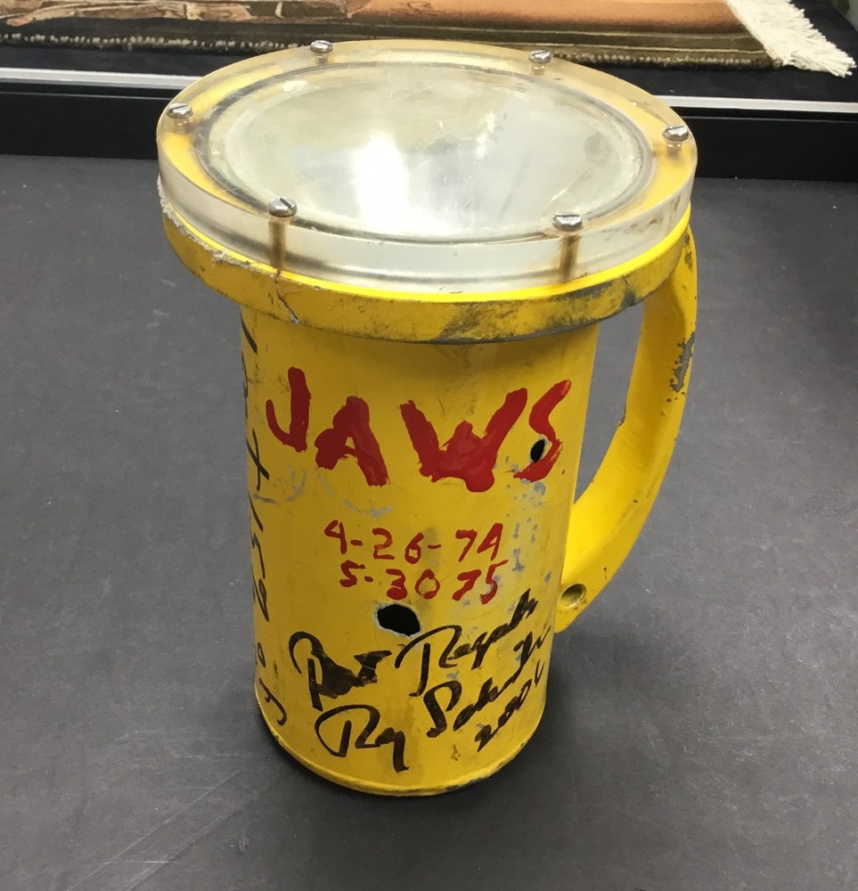 Screen-Used Divers Light from Jaws Signed by Spielberg, Scheider & Dreyfuss JSA