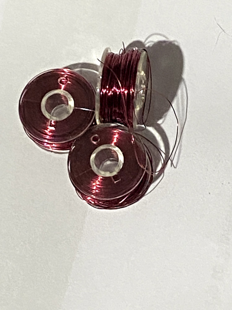 Fine copper wire - 0.2mm Wine Red