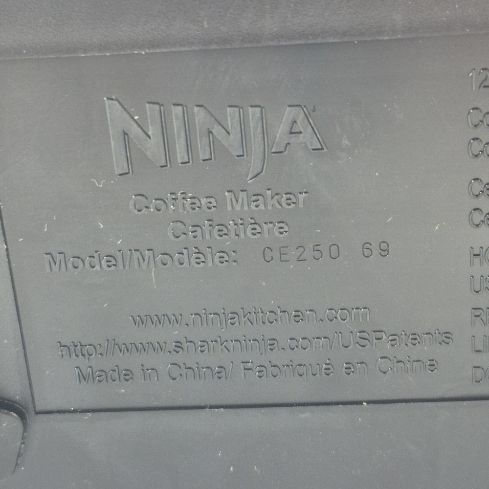 Ninja CE 250 12 Cup Programmable Black Coffee Maker Glass Carafe