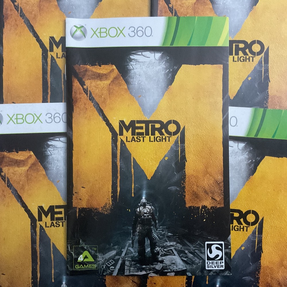 Metro Last Light Microsoft Xbox 360 Instruction Manual Only