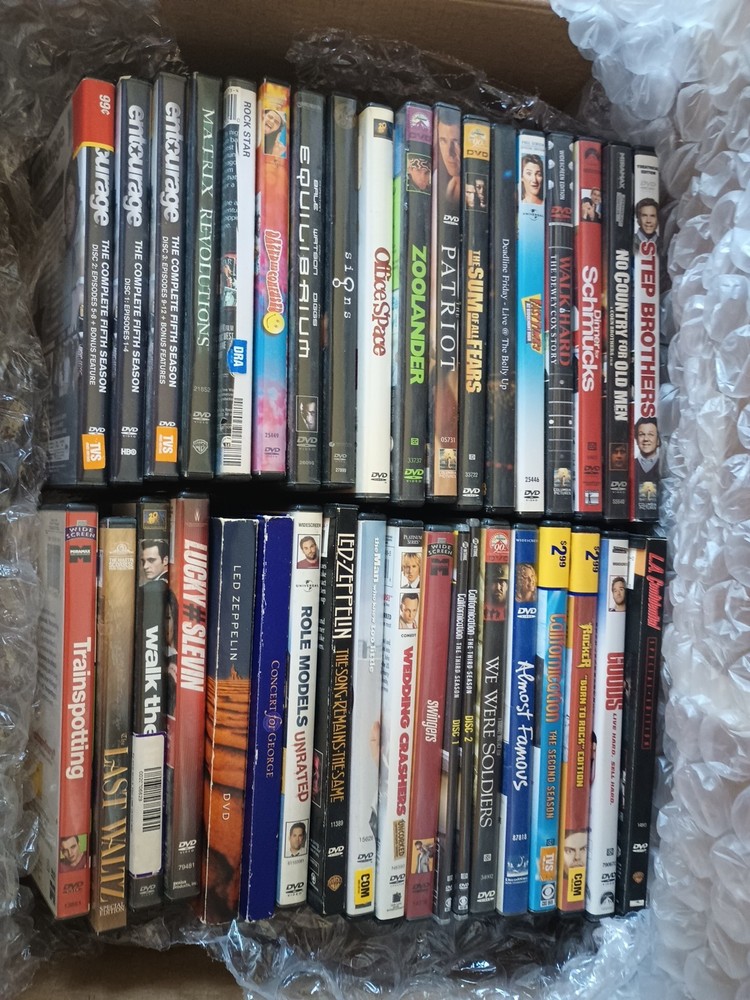 40 (Appx) Empty Dvd Cases Lot With Original Artwork