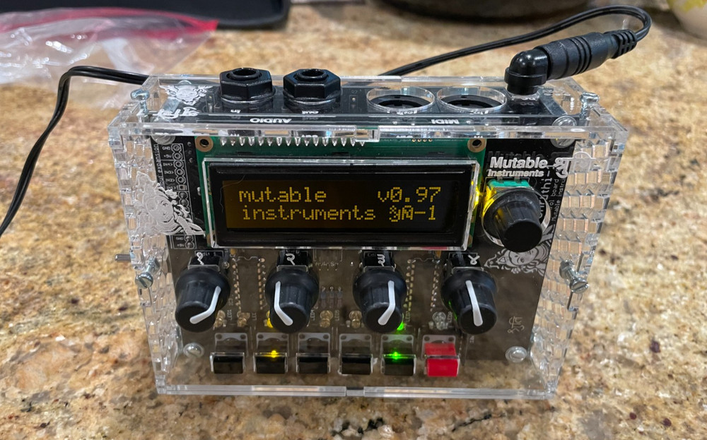 Original Limited Edition Mutable Instruments Shruthi-1 Clear Shruthi PCB cable