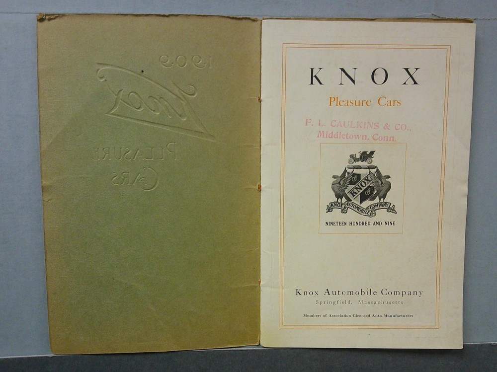 1909 Knox Sales Catalog