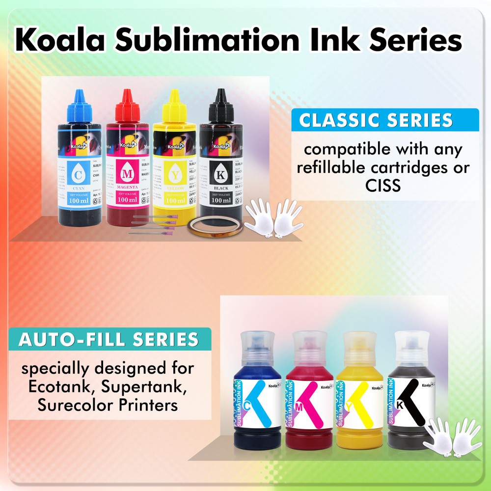 Bundle Koala Sublimation Paper and Koala Sublimation Ink Bundle for Epson Inkjet