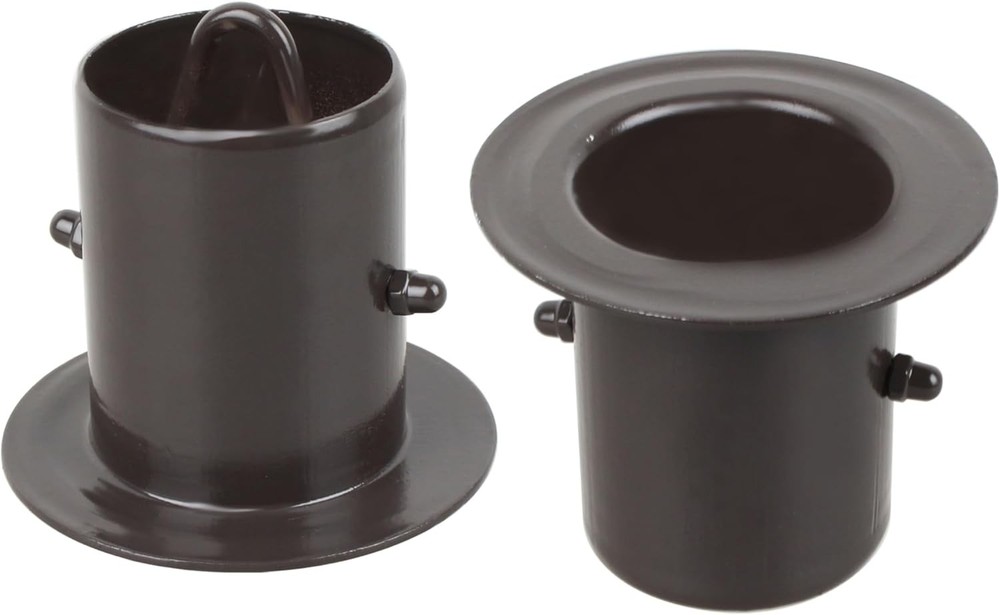 Rain Chain Gutter Adapter Replacement Downspout Gutters Black Aluminum 2Pcs