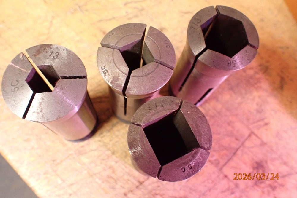 4 OLDER   5C COLLETS SQUARE HEX SHAPES