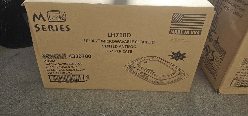 Anchor Packaging MicroRaves Vented Dome Clear Lid LH710D, 10" x 7" | 252/Case