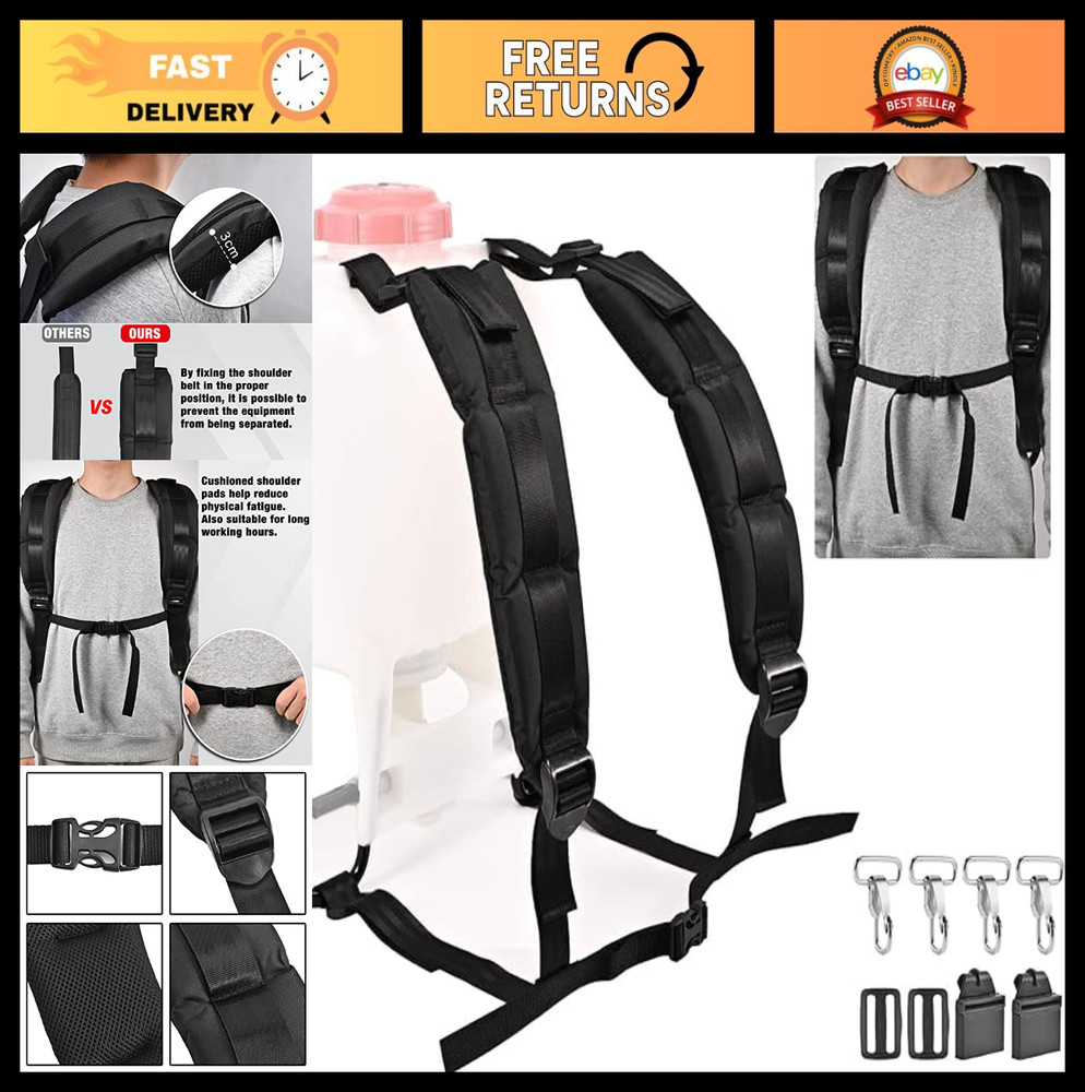 Backpack Sprayer Replacement Straps & Hooks, Fits Most Sprayers, Durable Accesso