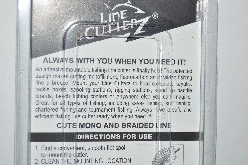 line cutterZ flat mount line braid thread cutter freshwater saltwater stick on
