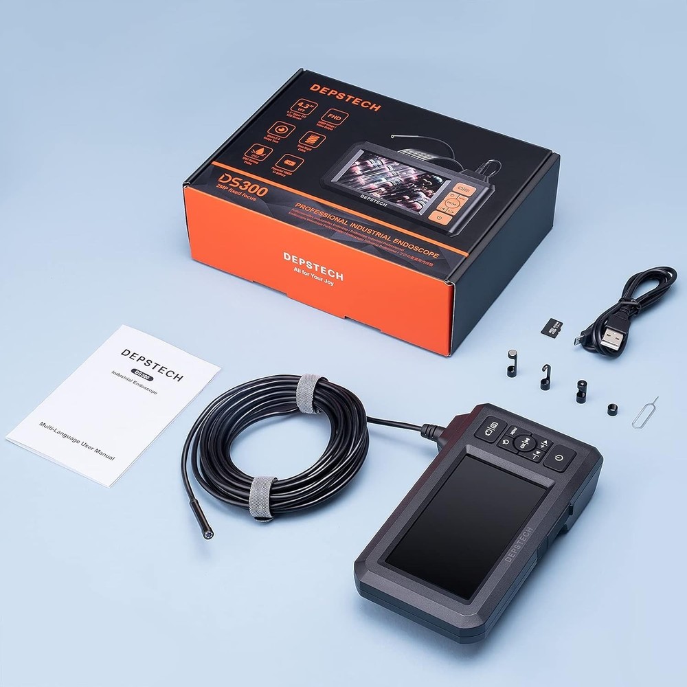 Advanced 5.5mm Borescope Camera with Lights & Photo Capture