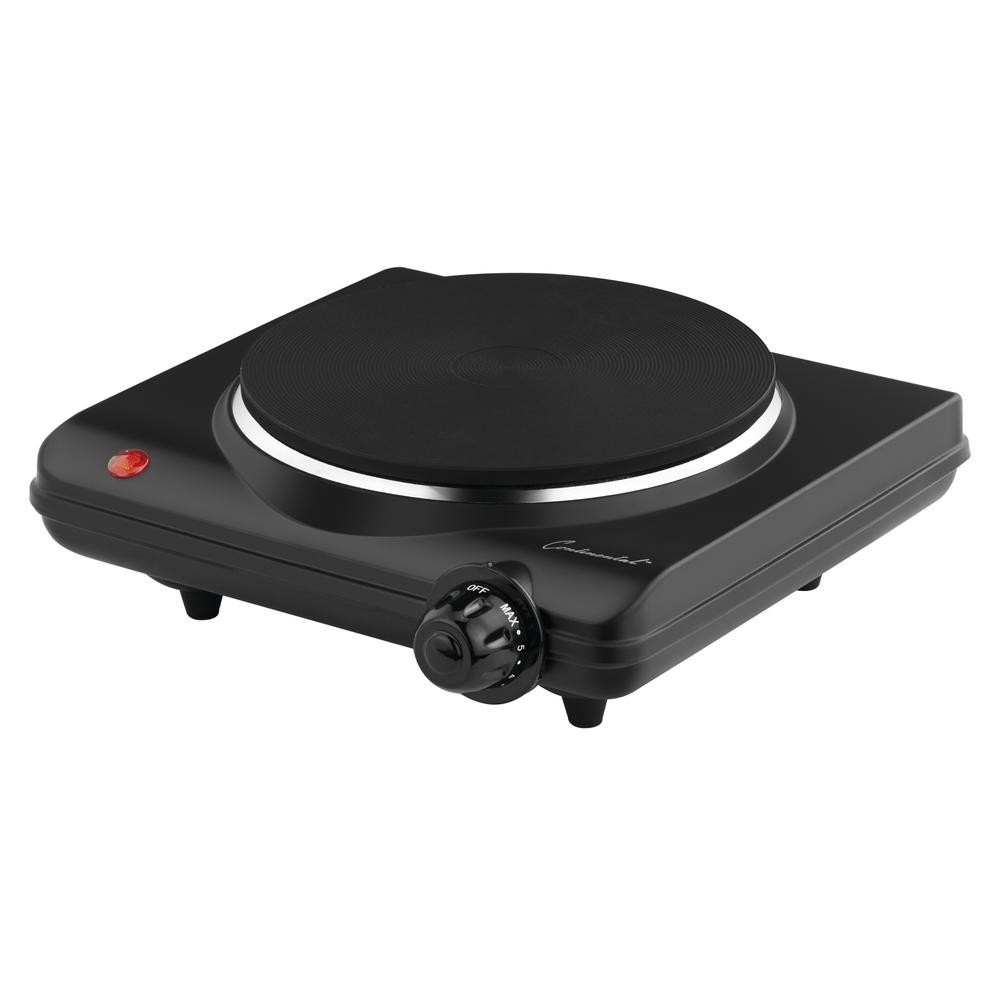 NEW IN BOX Continental Single Concealed Burner 1000 Watts Adjust Temp