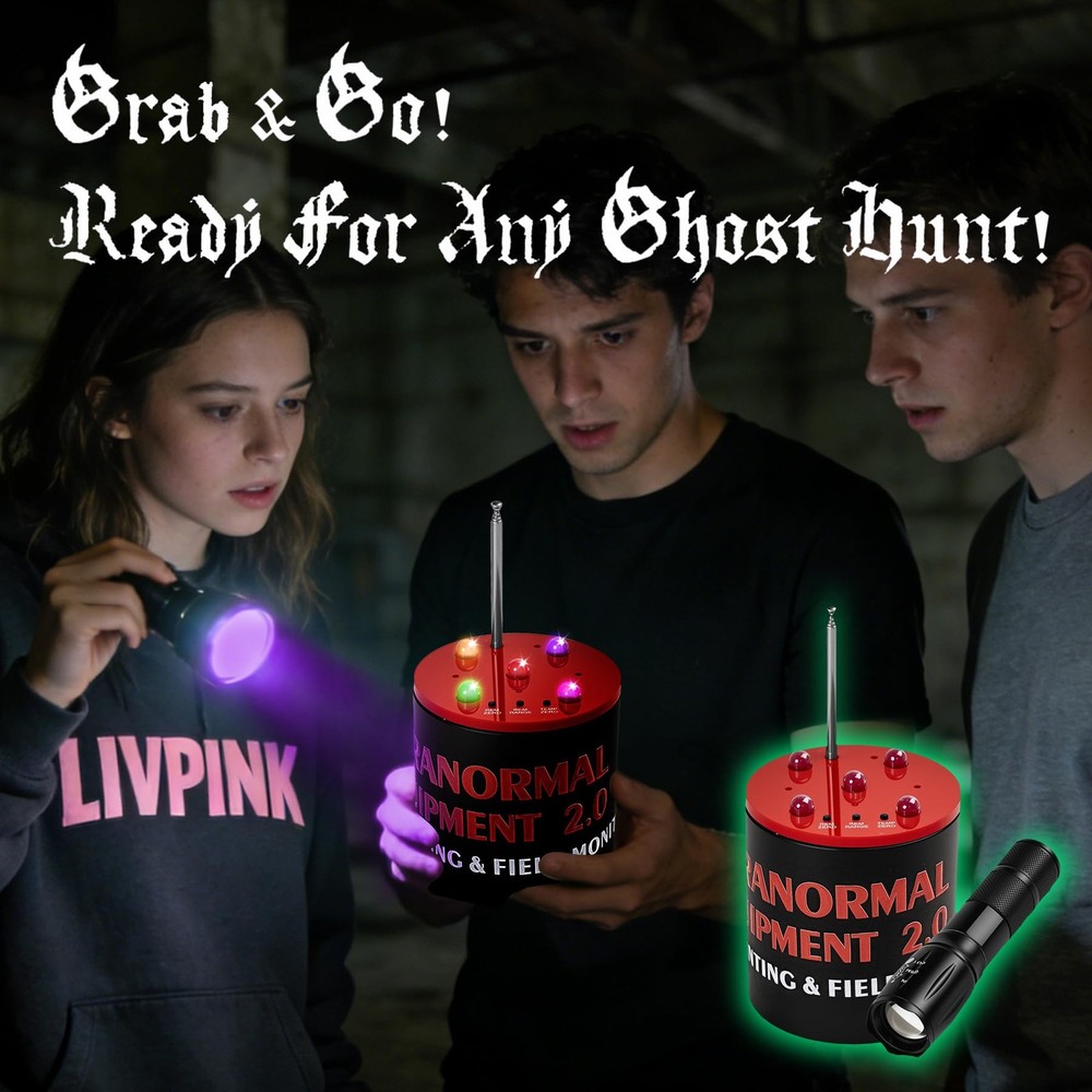 Advanced Ghost Hunting Equipment with Temperature Deviation Detection and...