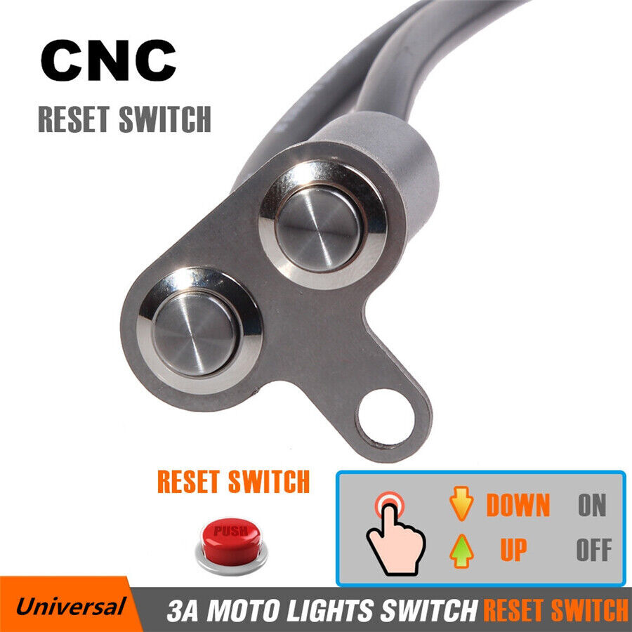 Motorcycle Handlebar Switch Adjustable Mount Horn Engine Start Kill Dual Button
