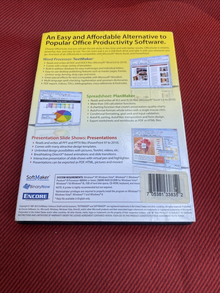 Encore OfficeSuite For Windows PC CD-ROM