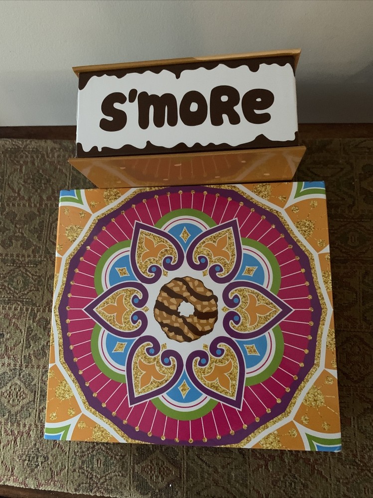 Lot 2 Decorative Cardboard Boxes Smore Cookie Sweets