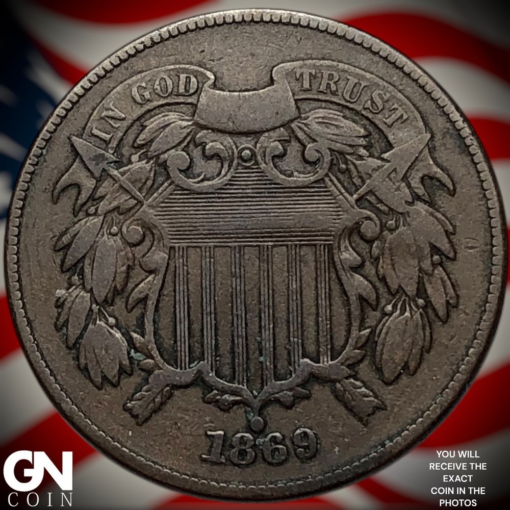 1869 2 Cent Piece Z5536