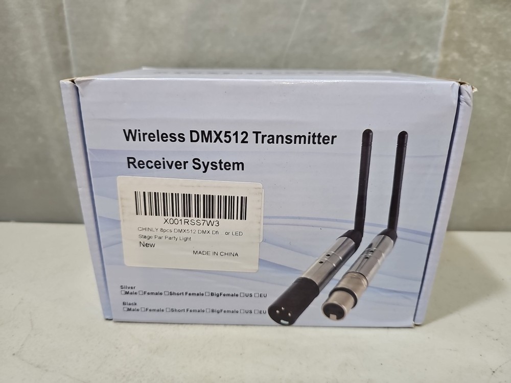 Copkim DMX512 Wireless Transmitter Receiver System Stage Par Party Light 8 PCs