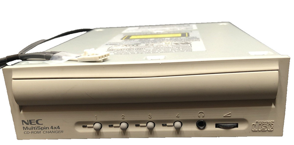 Vintage NEC Multi spin 4x4 IDE CD ROM Changer Untested