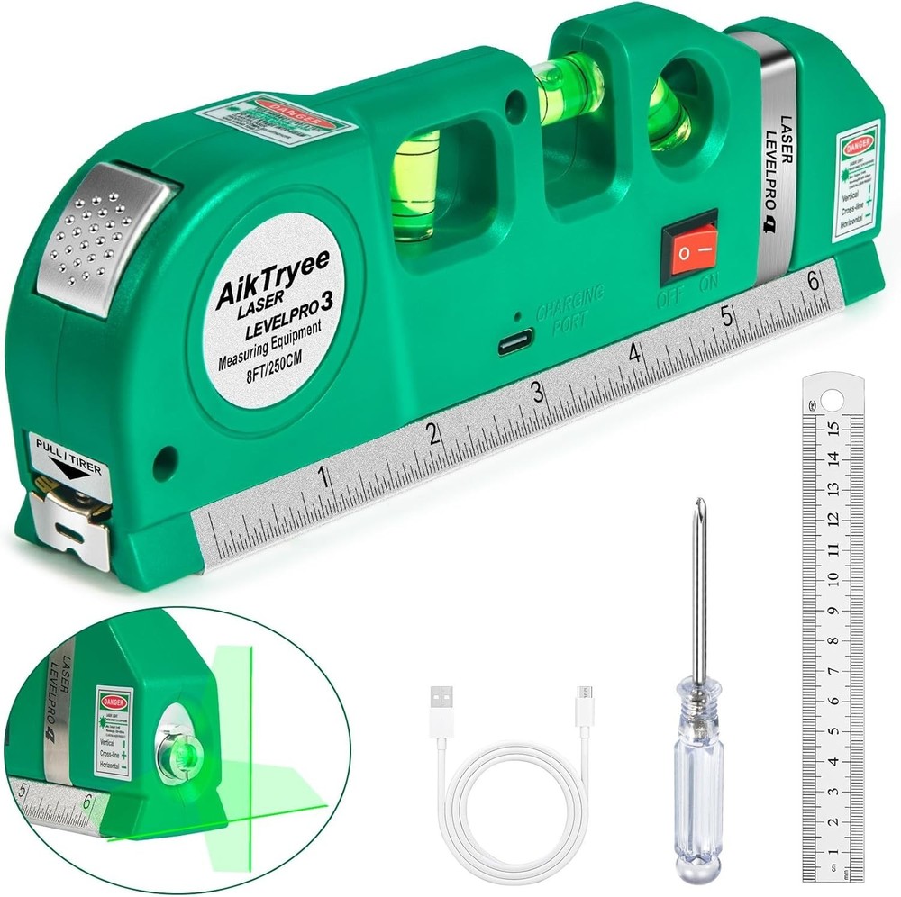 Level Tool Laser Level Leveler tool Cross Line Vertical and Horizontal Line w...