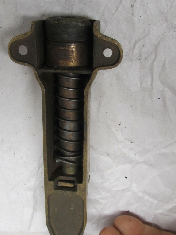 Vintage Solid Brass Foot Door Stop