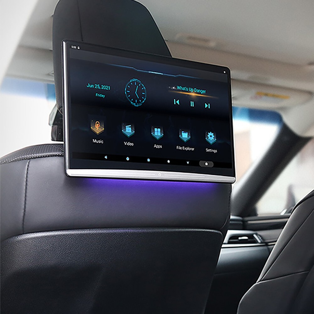 Android Headrest Display HDMI Screen For Ford Explorer Rear Seat Entertainment