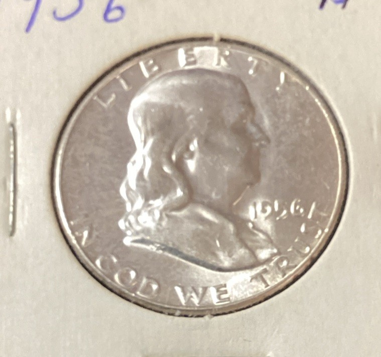 1956 SILVER FRANKLIN HALF DOLLAR Uncirculated