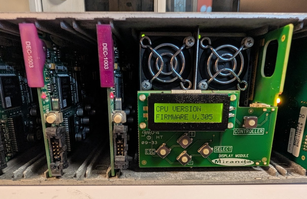 Miranda Grass Valley Densite 2 w/ 5x DEC-1003 & 2xz ENC-1103 Encoder-Decoder