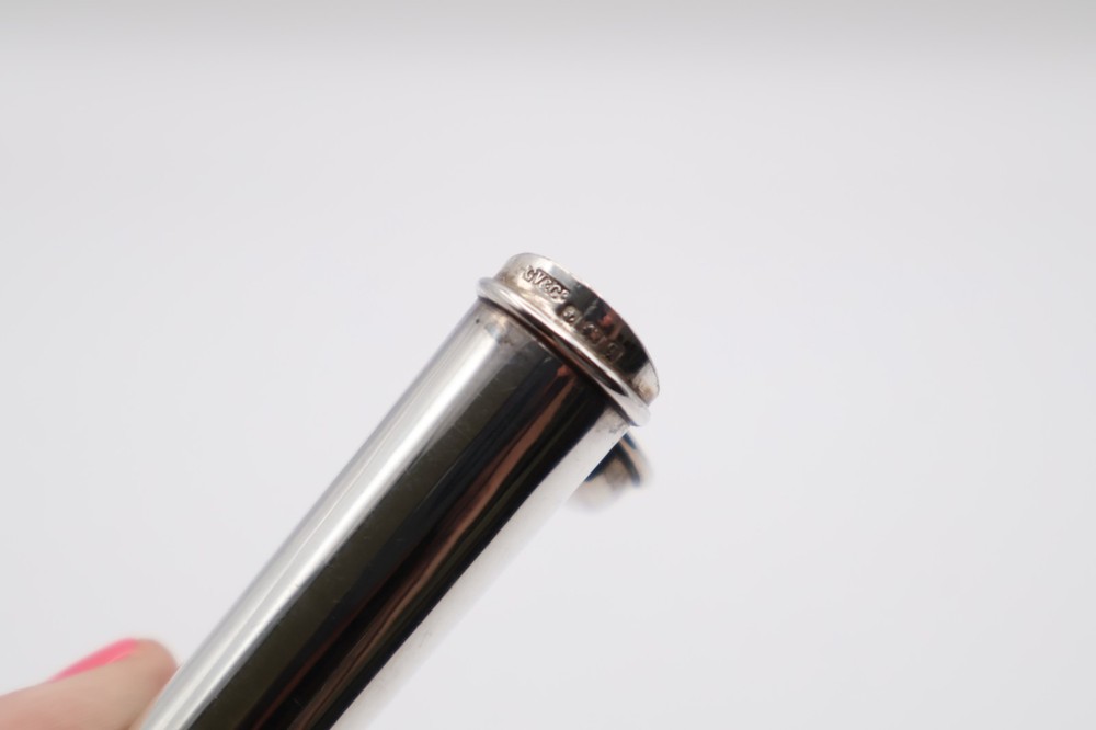 Antique Sterling Silver Plain Cheroot Holder Hallmarked Birmingham 1915