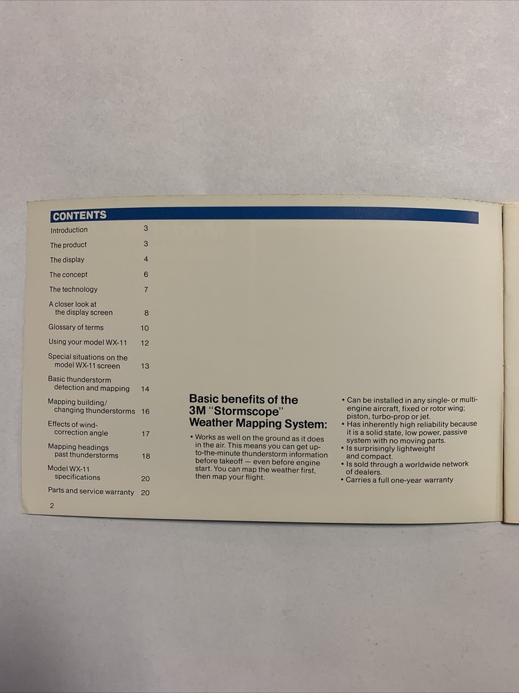 3M Stormscope Model WX-11 Owner's Manual