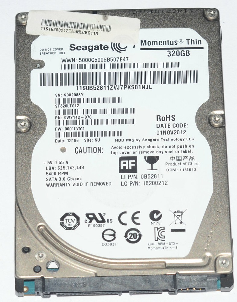 Seagate Thin 320GB SATA 2.5" ST320LT012 HDD Laptop