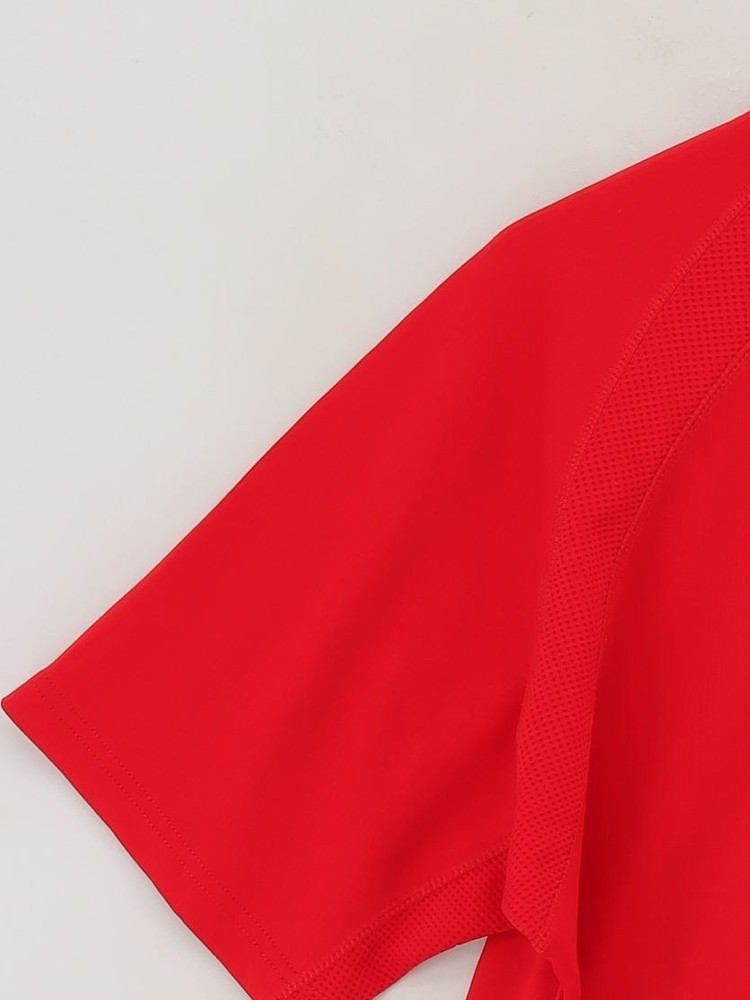 Trespass Men's T-Shirt L Red 100% Polyester High Neck Basic