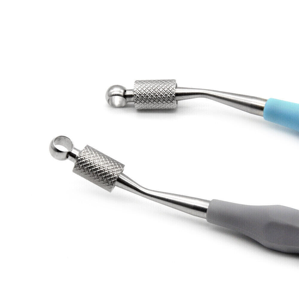 Dental 134℃ Autoclaved Simple Structure Endo File Holder Handle Hand Root Grey