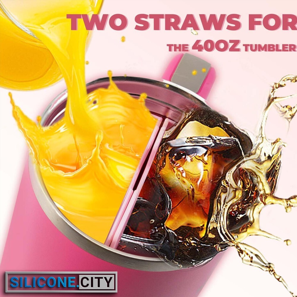 Stanley Cup Divider Insert - Two Drinks One Cup Silicone Divider Liner for 40...