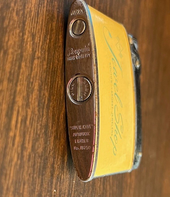 Vintage Penguin Standard Lighter Engraved NOT TESTED