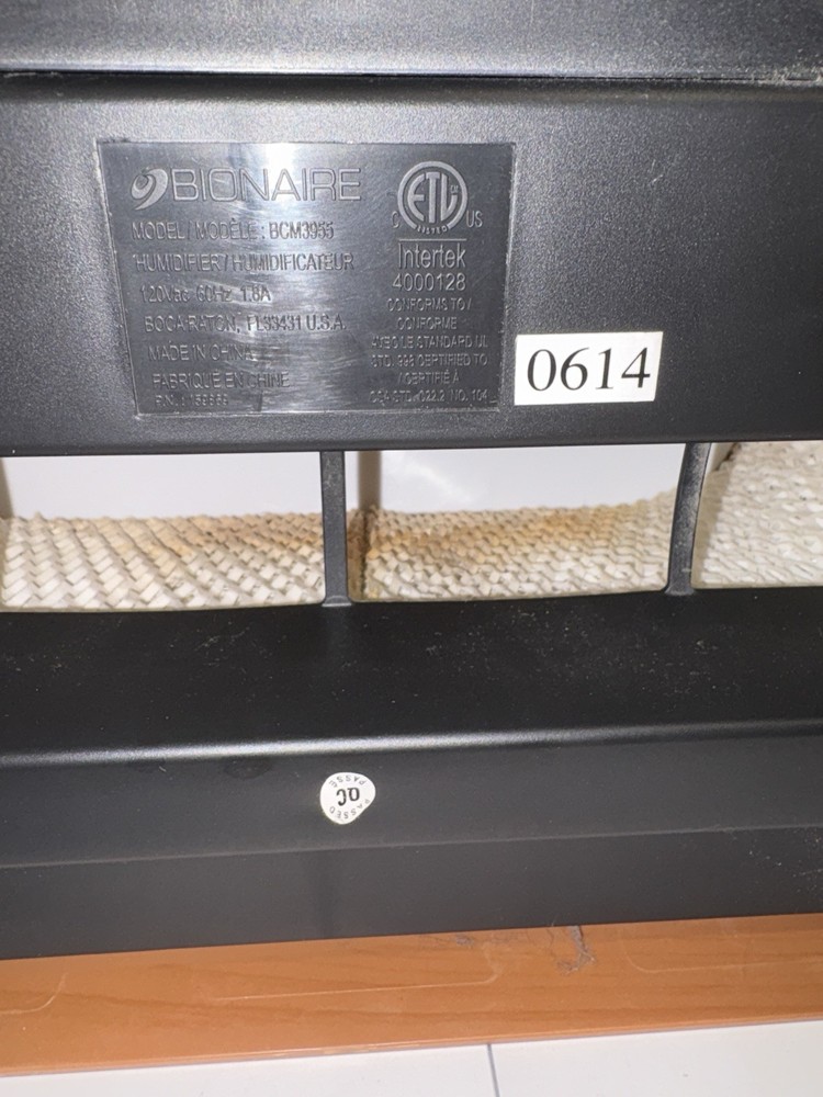 Bionaire Humidifier Model #bcm3955 Tested & Working Condition As Pictured