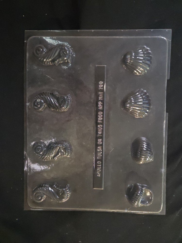 Vintage Candy Mold Shape Shells Plastic