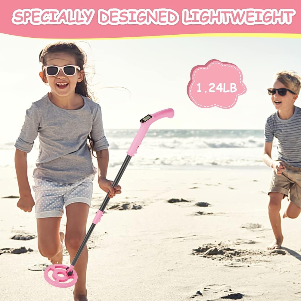 Kids Metal Detector with Intuitive LCD Display