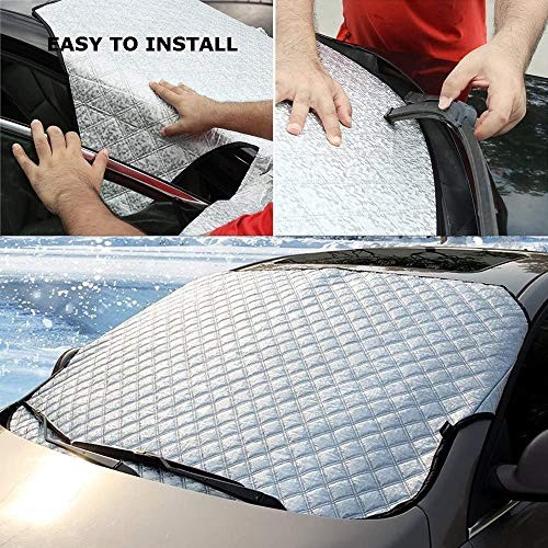 Beicarin Car Windshield Cover, Heavy Duty Thick Protective Windscreen Model C