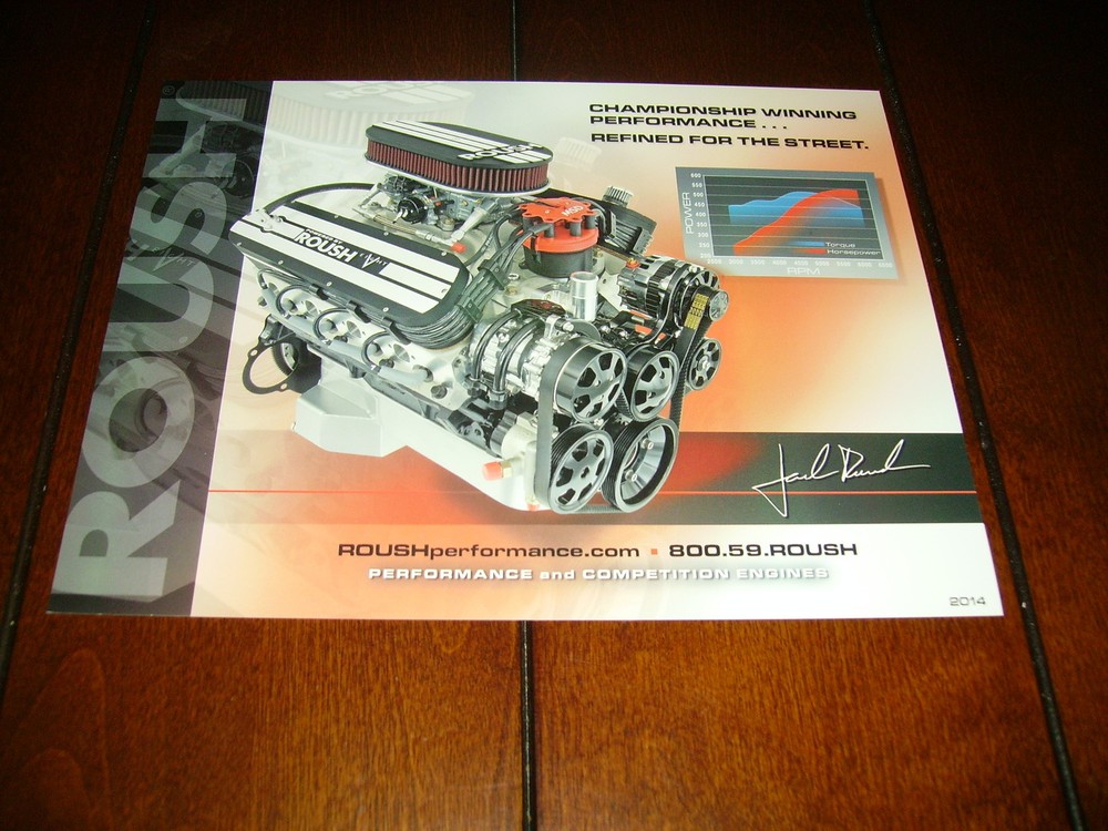 2015 ROUSH PERFORMANCE ENGINES DOUBLE SIDED SALES SHEET / BROCHURE