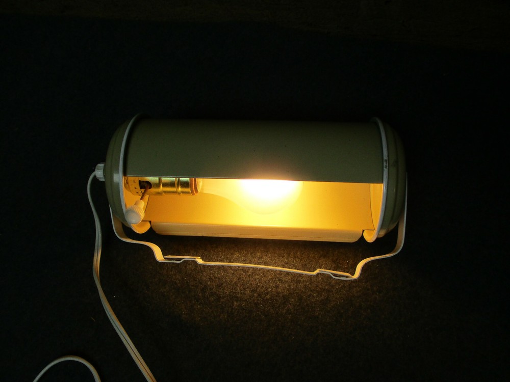 Vintage Metal Reading Lamp with Mounting Bracket
