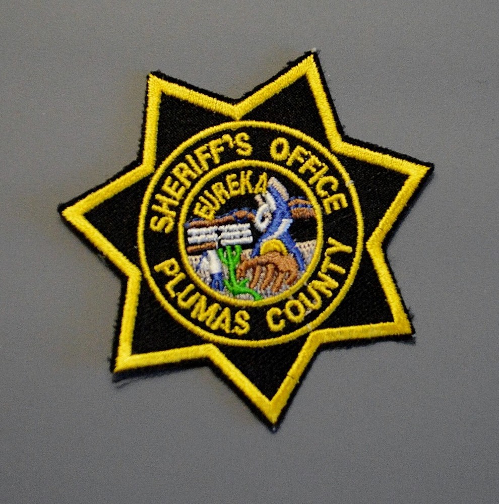 Plumas County California Sheriff's Office Patch ++ Mint CA