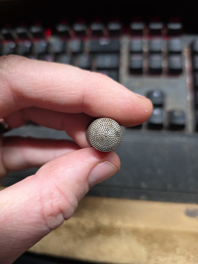 Vintage Thimble Marked STERLING Size 10 Marked