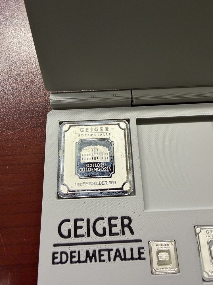 3DP Geiger Silver Bar Display/Holder